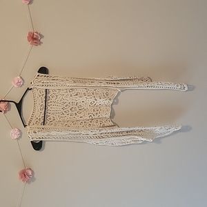 Bohemian macrame hippy vest